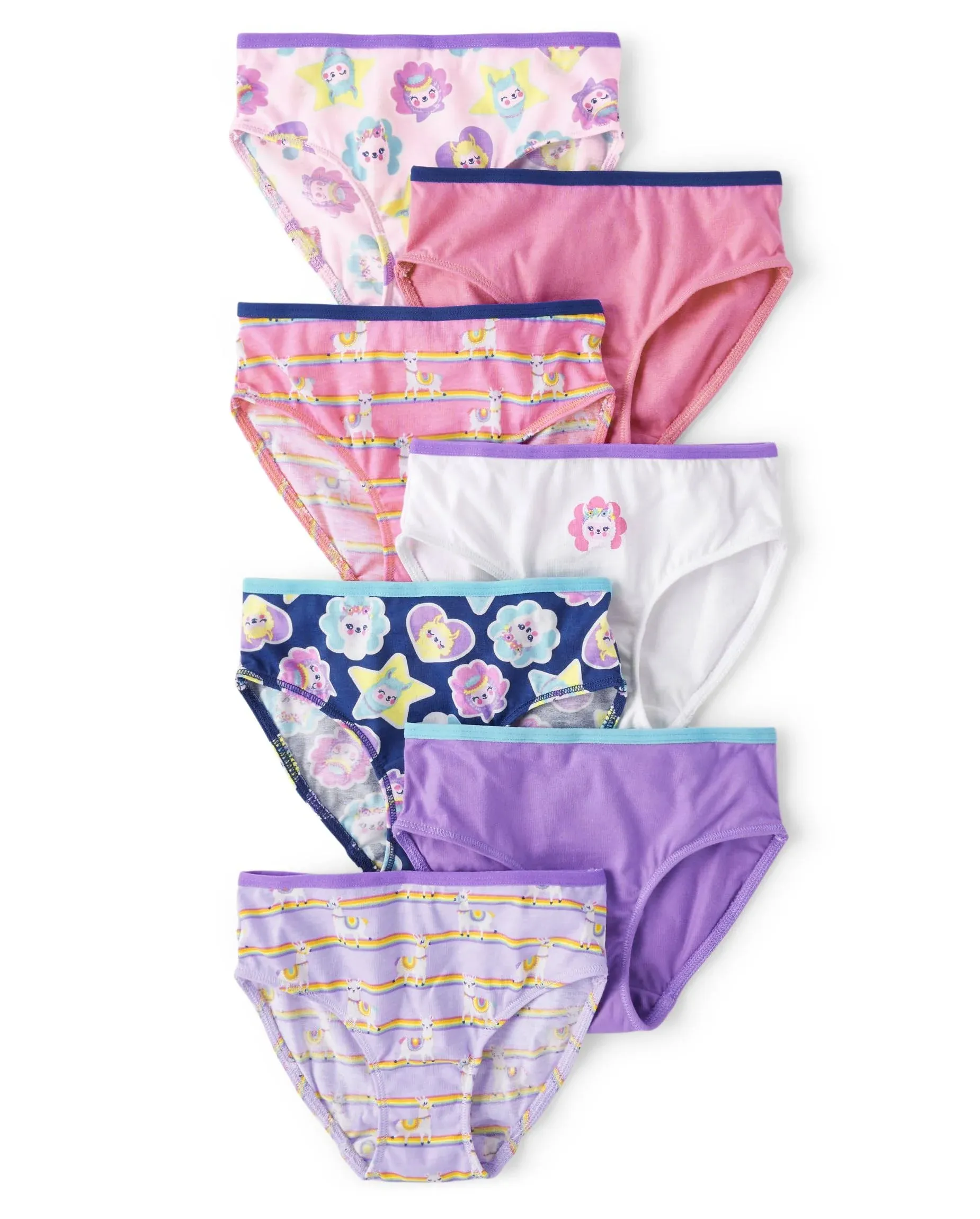 The Children's Place Girls' and Toddler Cotton Briefs Underwear 7-Pack