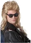 80's Rock Mullet Blonde Wig