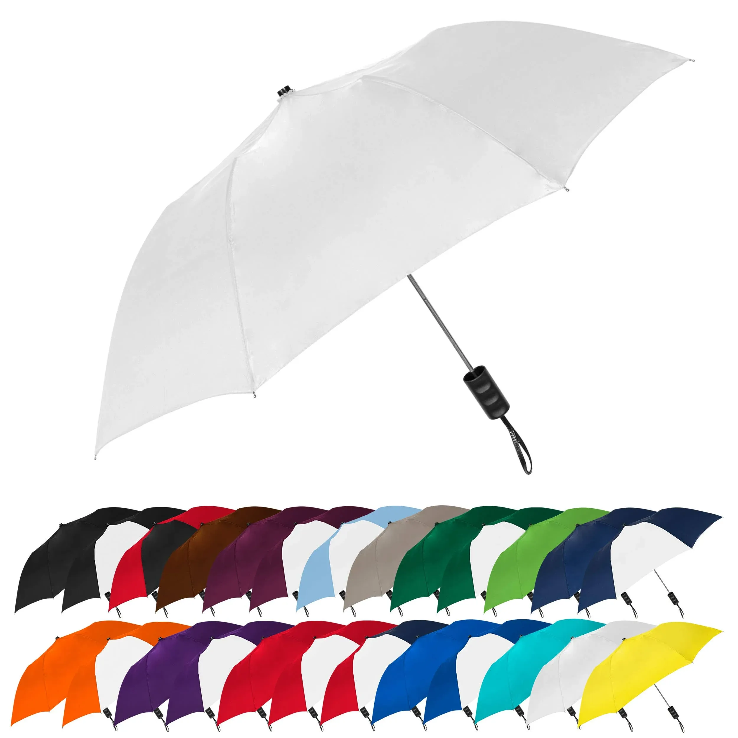 Spectrum Popular Style 16&#034; Automatic Open Umbrella Light Weight Travel Foldin...