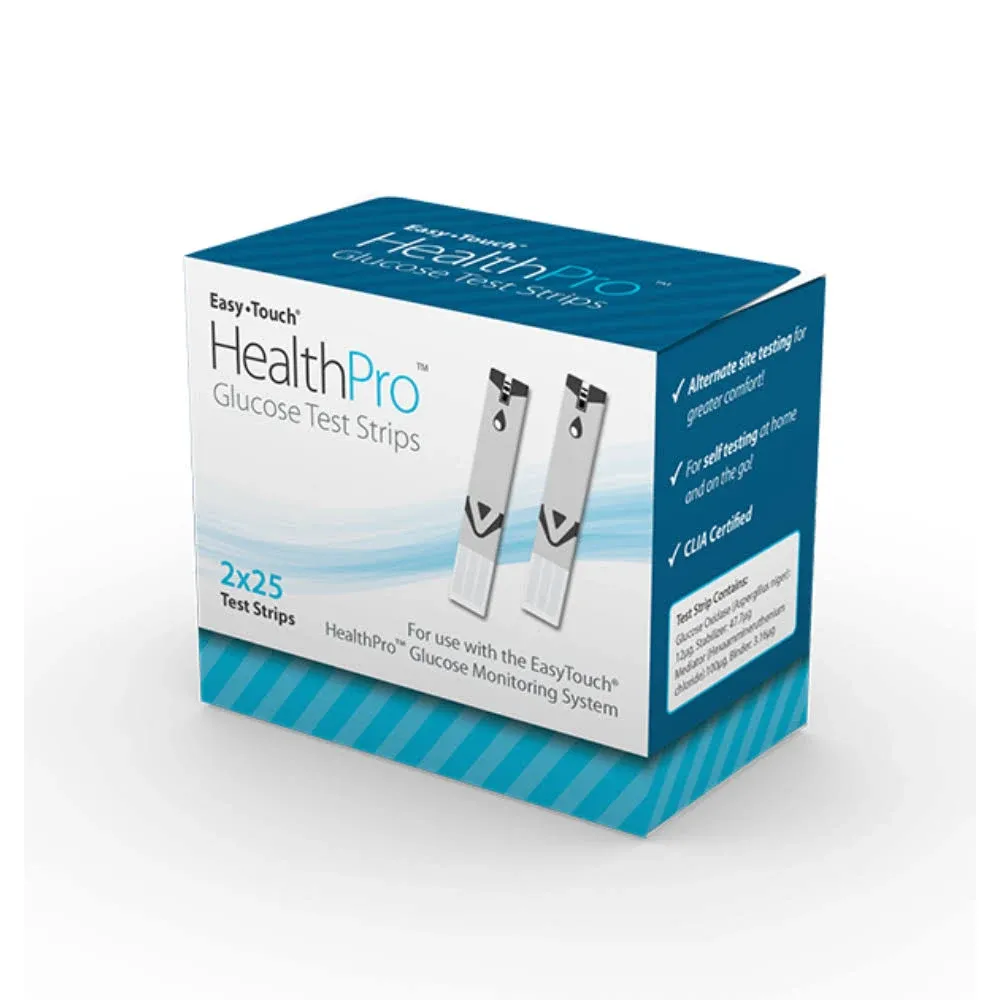 Easy Touch HealthPro Glucose Test Strips, 809050