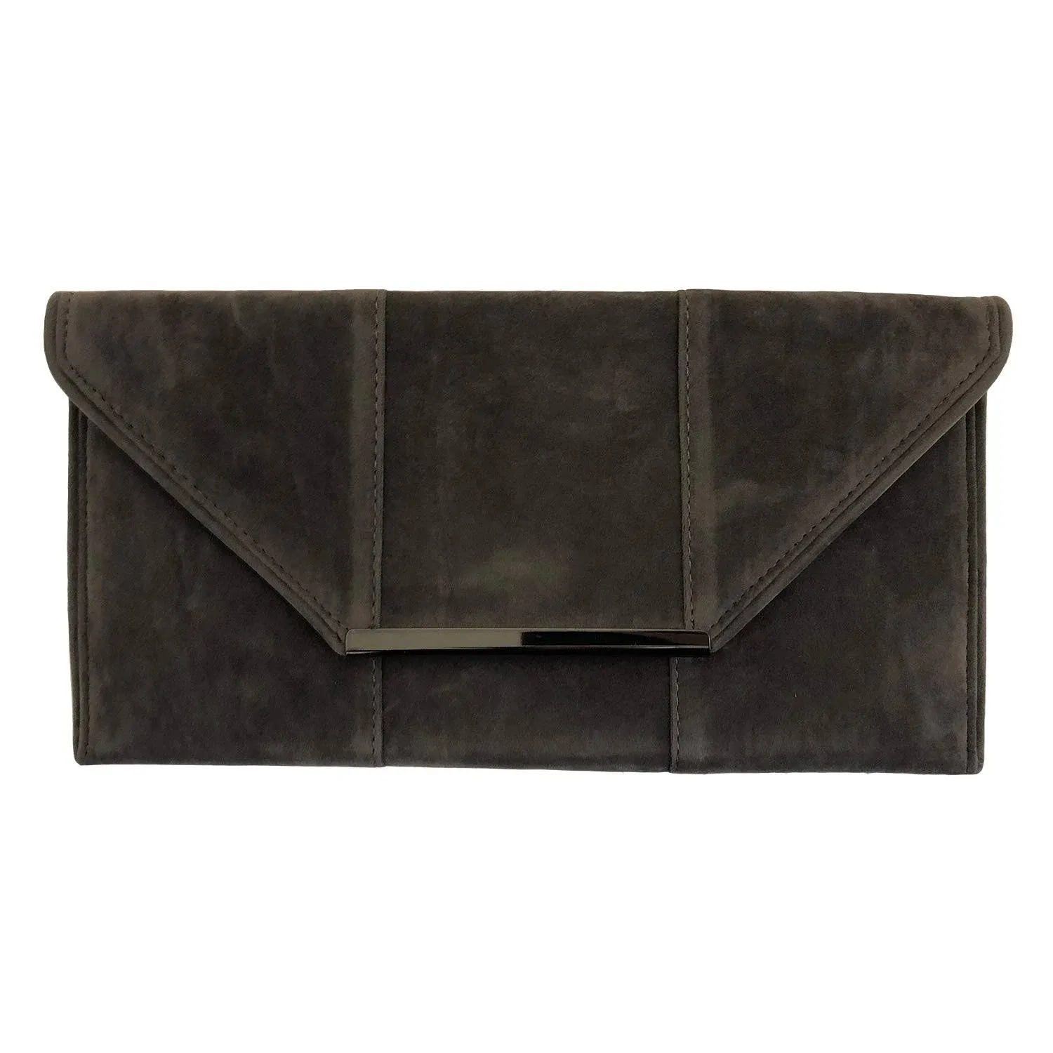 JNB Faux MicroSuede Envelope Clutch