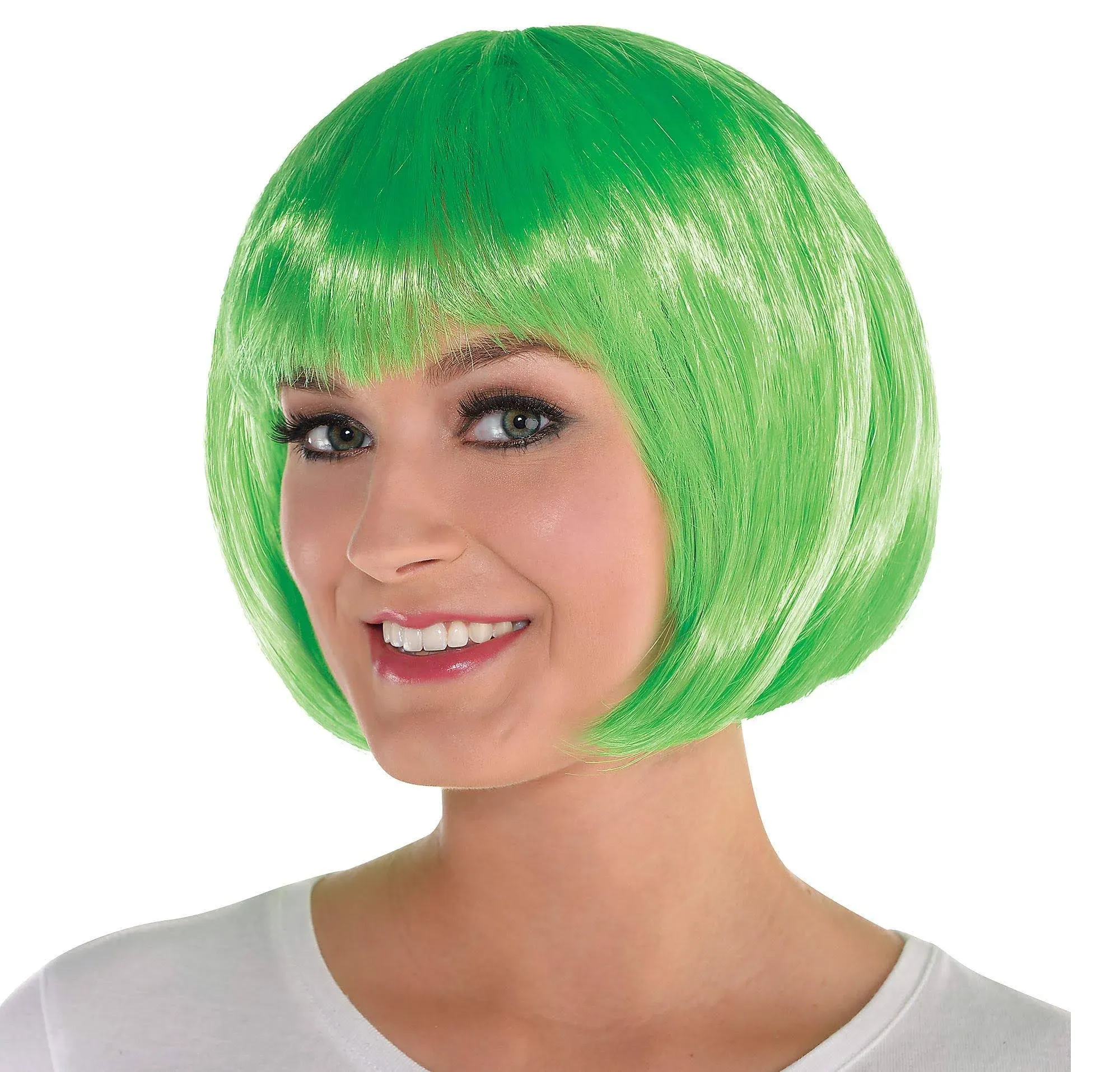 Green Bob Costume Wig