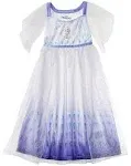 Disney Frozen Girls' Fantasy Nightgown Epilogue Elsa Pajama Sleepwear White / 8