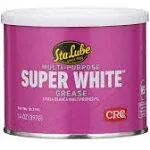 Sta-Lube Super White Multi-Purpose Lithium Grease SL3151-14 Wt Oz. Can, Durable, Multi-Purpose Grease