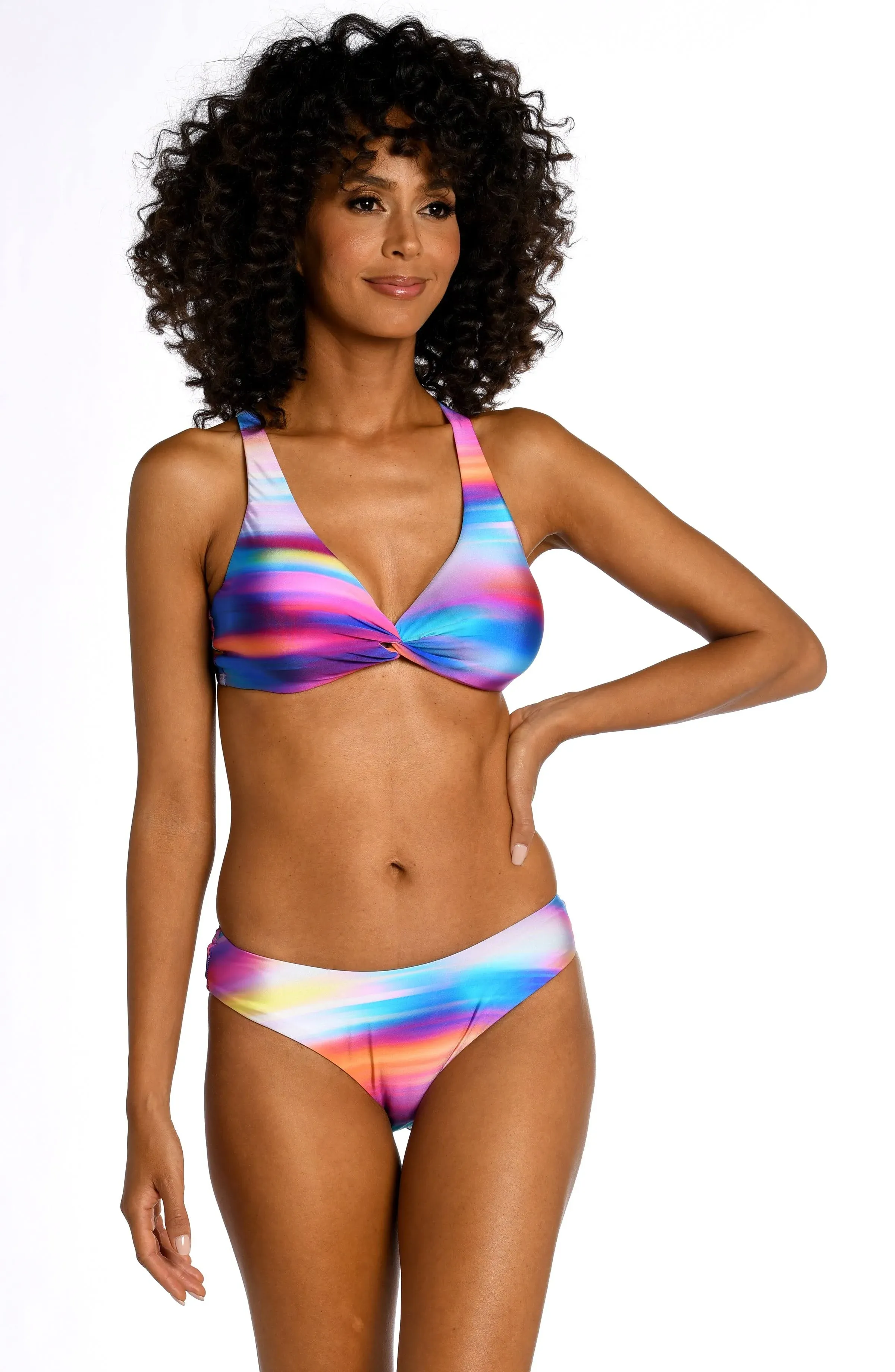 La Blanca Sunset Shores Underwire Twist Front Top 10