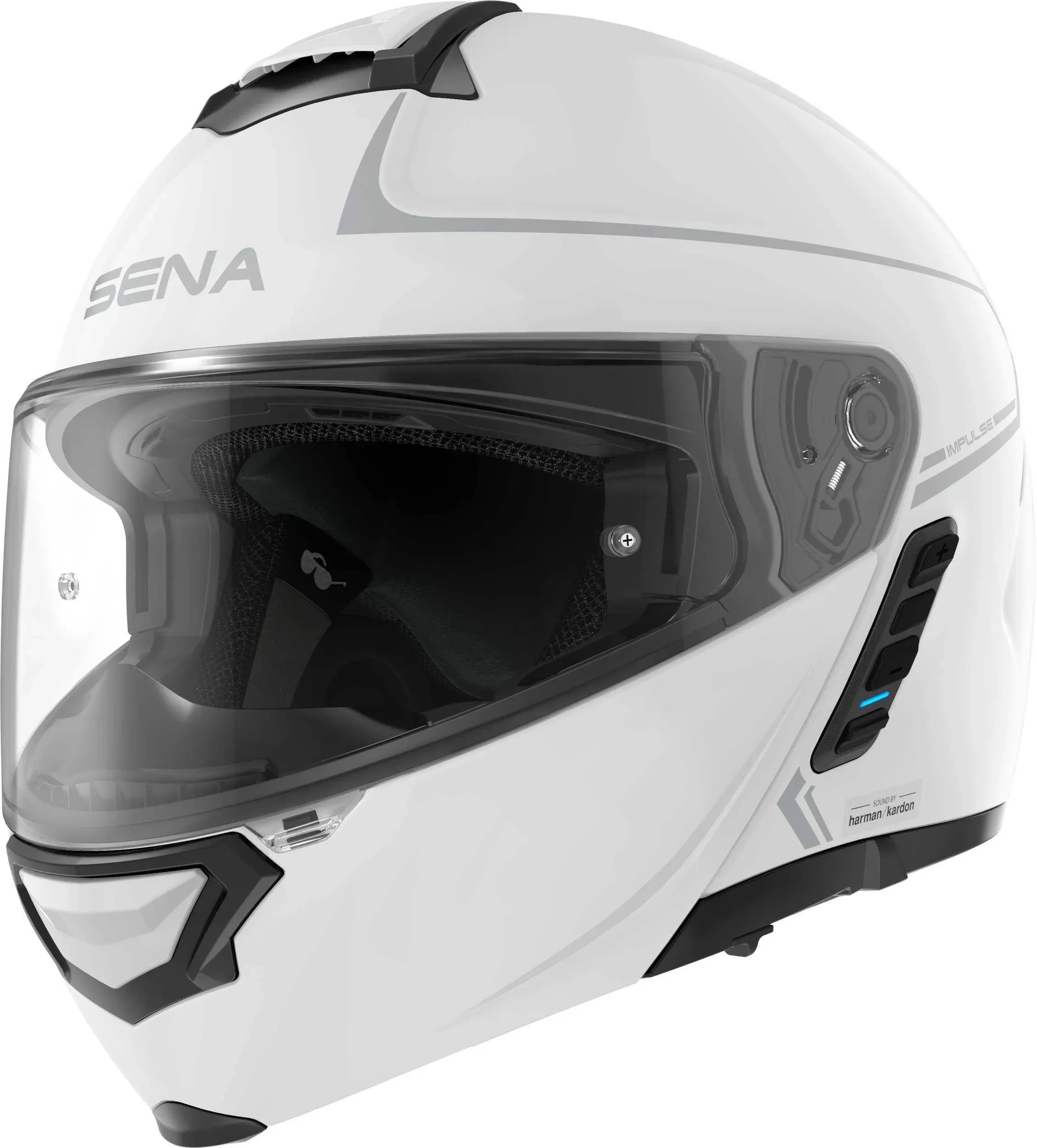 Sena Impulse DOT Flip Up Modular Bluetooth Helmet w/Sound by Harman Kardon Dual Visor Helmet with Integrated Mesh Intercom System / MP3 / Voice Dial