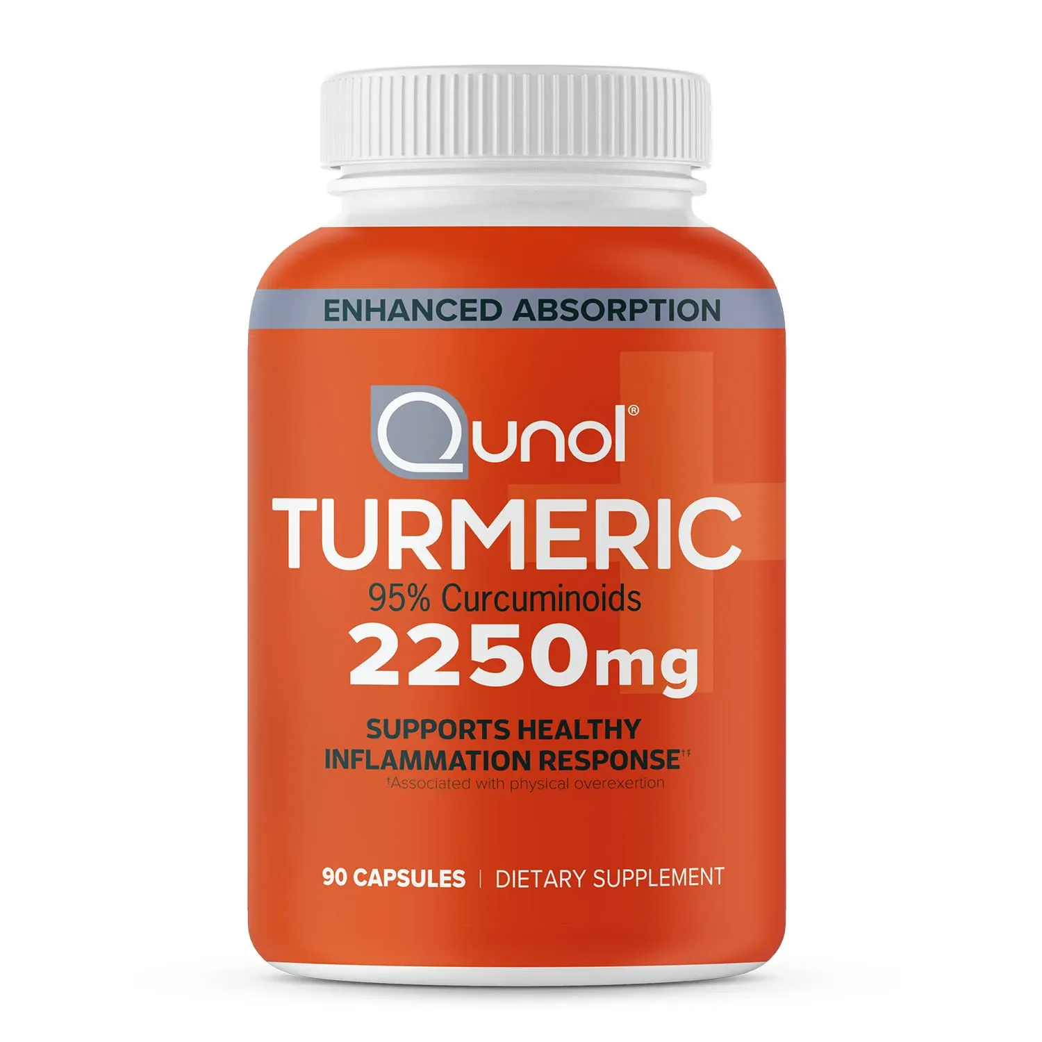 Turmeric Curcumin with Black Pepper Ginger, Qunol 2400mg Ginger