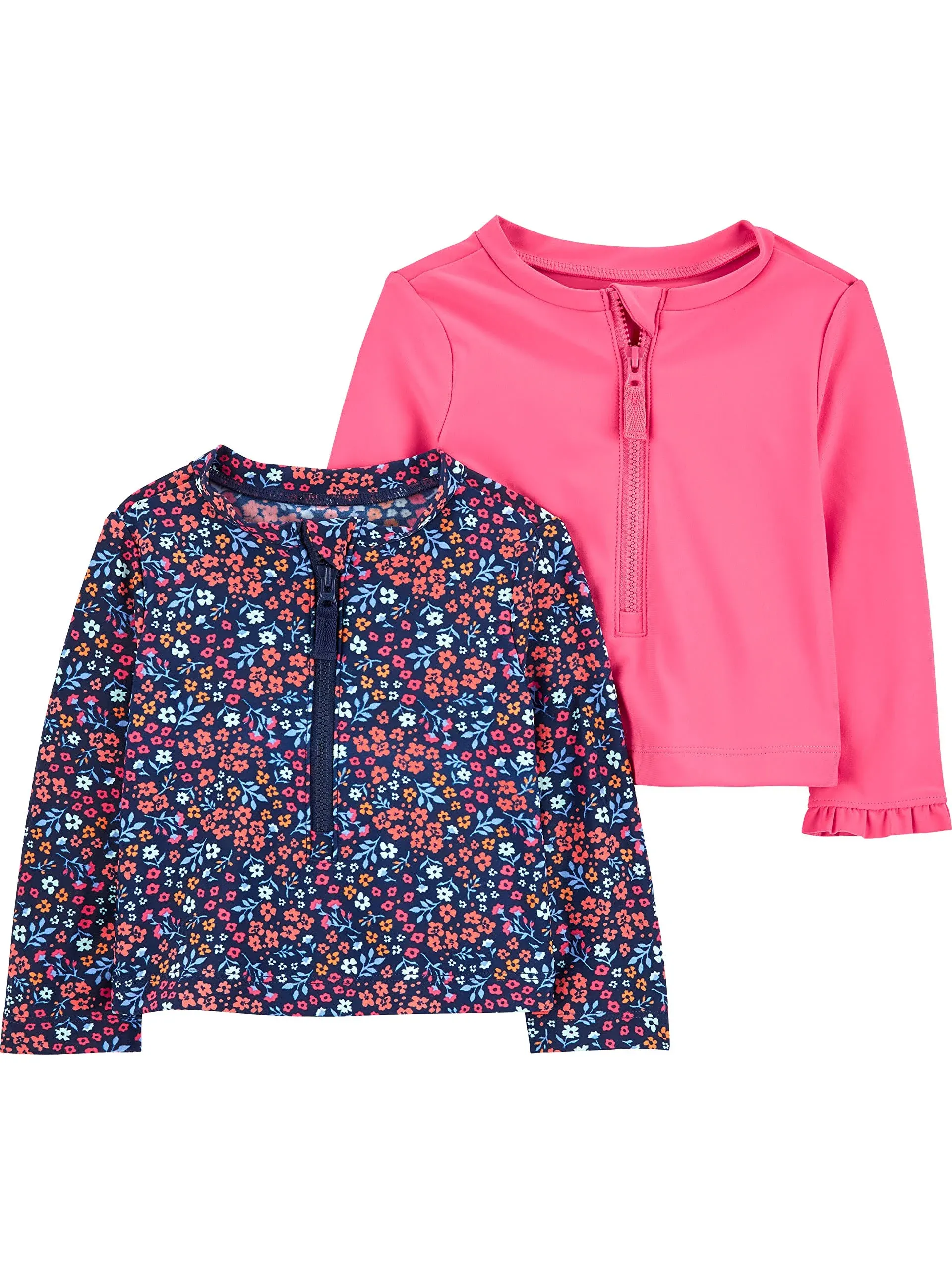 Simple Joys by Carter's Girls' 2-Pack Assorted Rashguard Sets