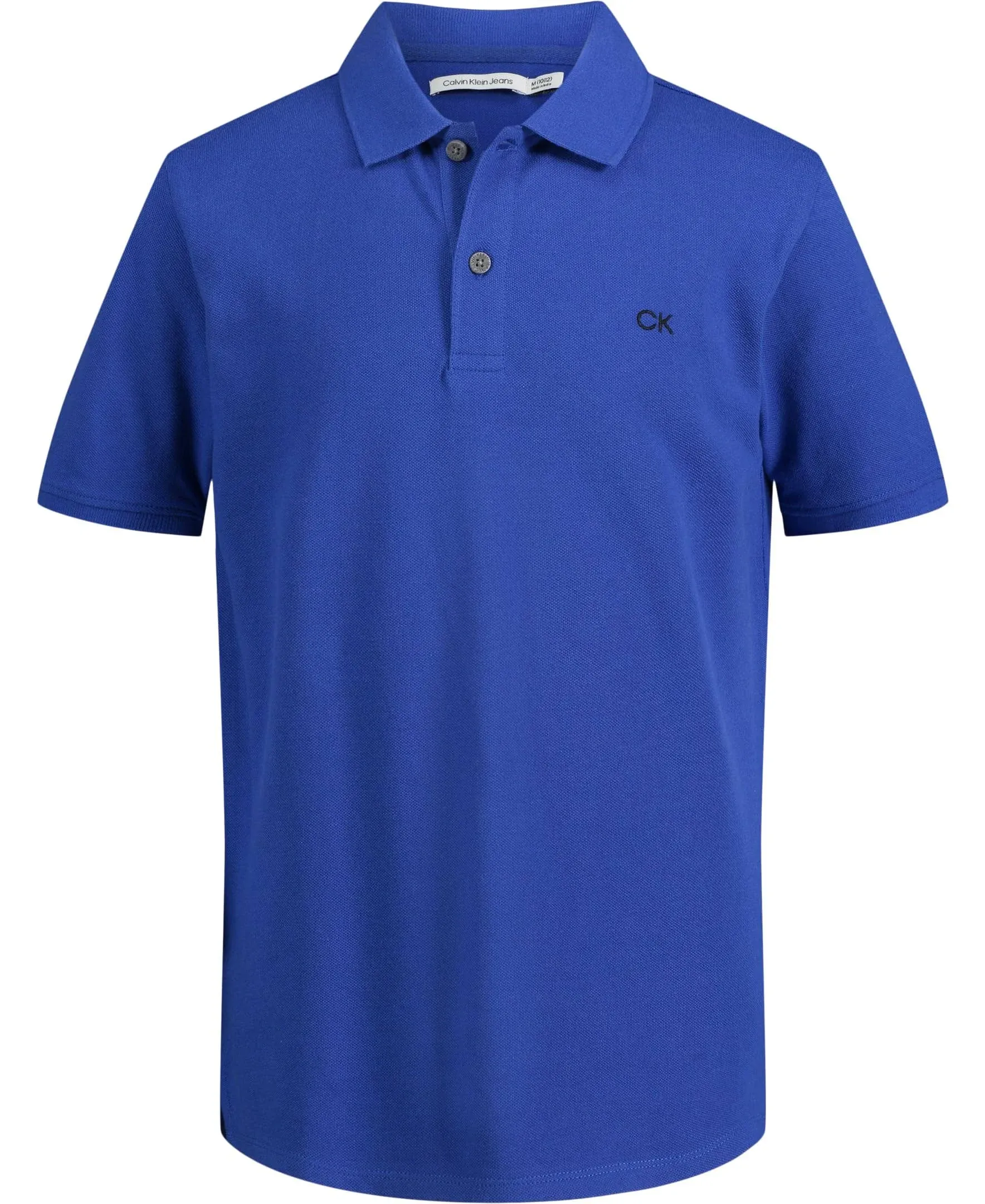 Calvin Klein Boys' Short Sleeve Micro Pique Solid Polo