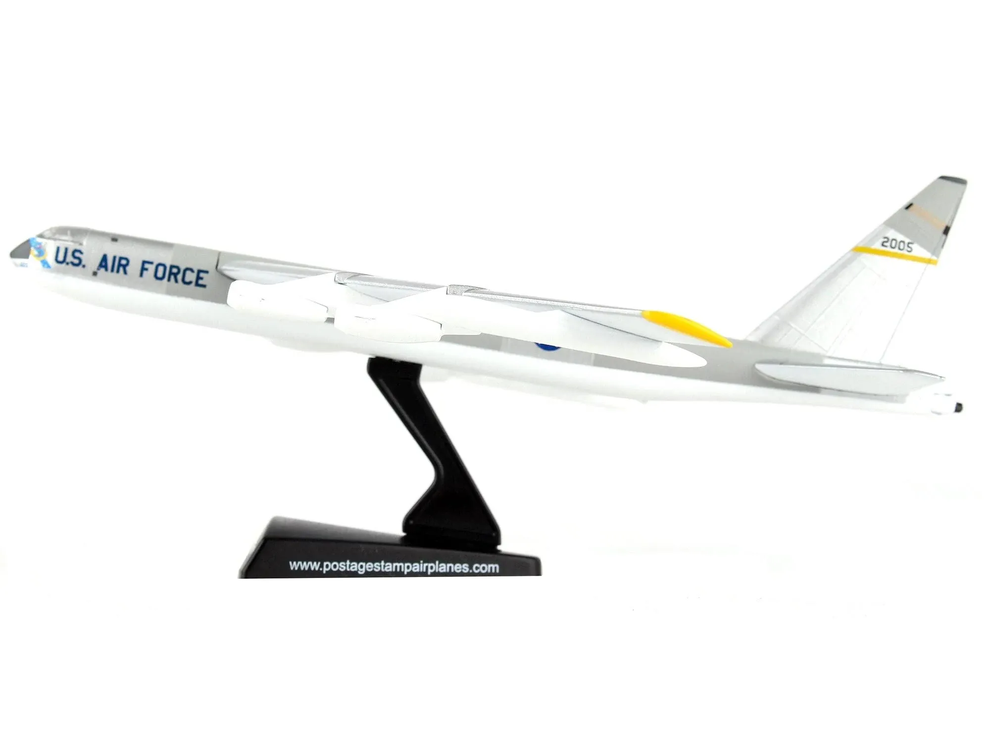 Daron Worldwide Trading Postage Stamp USAF B-52 Stratofortress 1/300 Silve Airplane Model,unisex-children