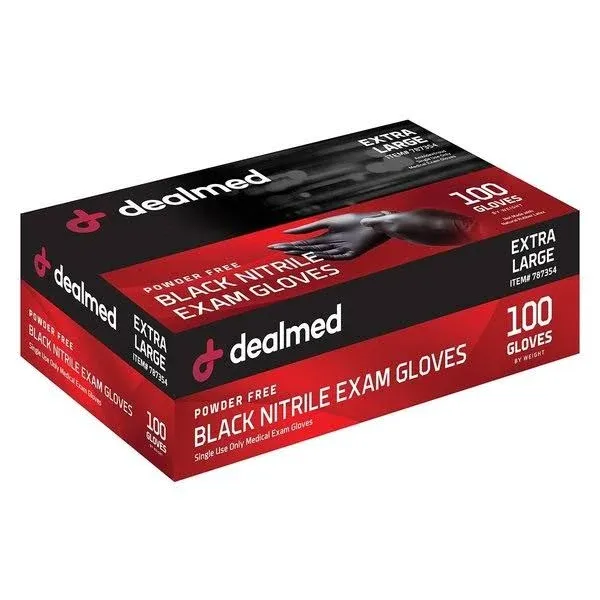 Black Nitrile Exam Gloves