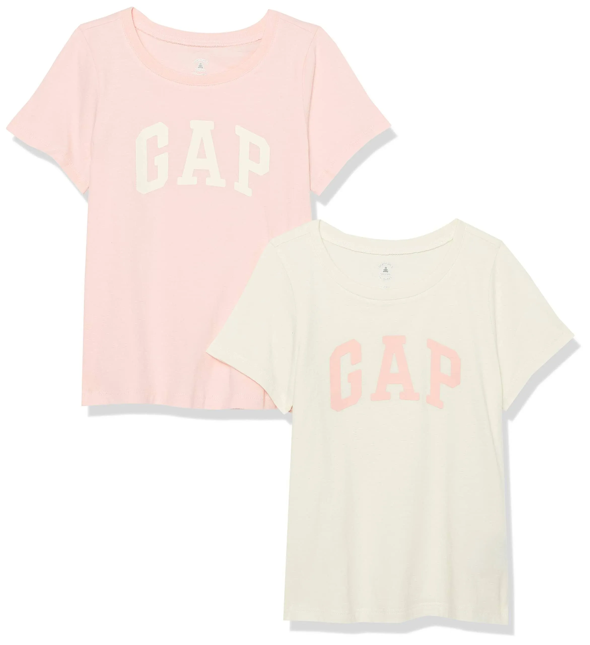 GAP Baby Girls' 2-Pack Short Sleeve Logo Tee T-Shirt