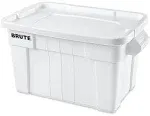 Rubbermaid 20 Gallon Brute Tote with Lid, White (Rcp9S31Whiea)