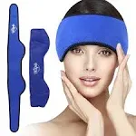 Hilph Migraine Ice Wrap Headache Ice Pack, Reusable Cold Pack Head Ice Pack Forehead Headache Ice Therapy Wrap for Migraine Relief, Tension, Occipital