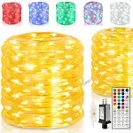 Krislait 80ft Rope Lights, Warm White with 16 Colors 240LEDs Outdoor String Lights, Connectable Color Changing with Remote, Waterproof Plug in Outdoor String