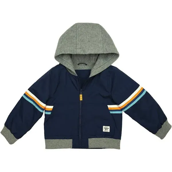 Osh Kosh Boys&#039; Midweight Fleece Lined Windbreaker Jacket