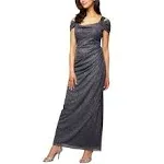 Alex Evenings Women's Cold Shoulder Dress