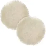 TCP Global 6" Natural 100% Wool 1" Pile Grip Buffing & Polishing Pad