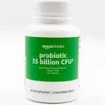 Amazon Basics Probiotic 35 Billion CFU, 8 Probiotic Strains with Prebiotic Blend, Supports Healthy Digestion, 30 Vegetarian Capsules, 1 Month Supply 30 Count (Pack of 1) (Previously Solimo)