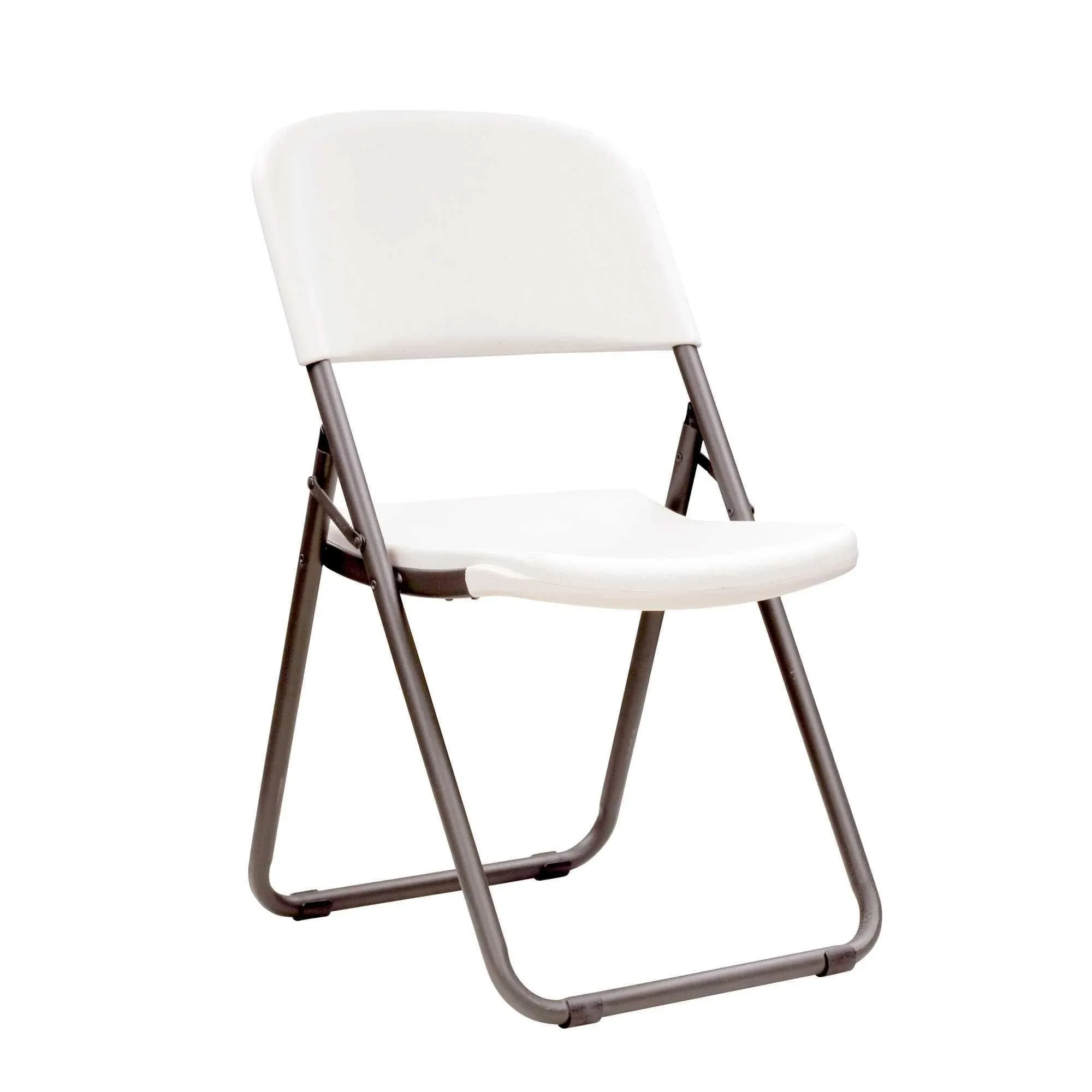 Lifetime Folding Chairs - 80155 White Granite Loop Leg Chair