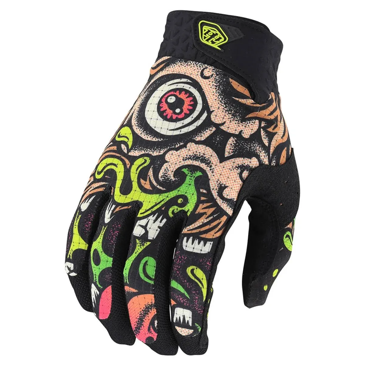 Troy Lee Designs Youth Air Bigfoot Gloves-Black/Green-X-Large