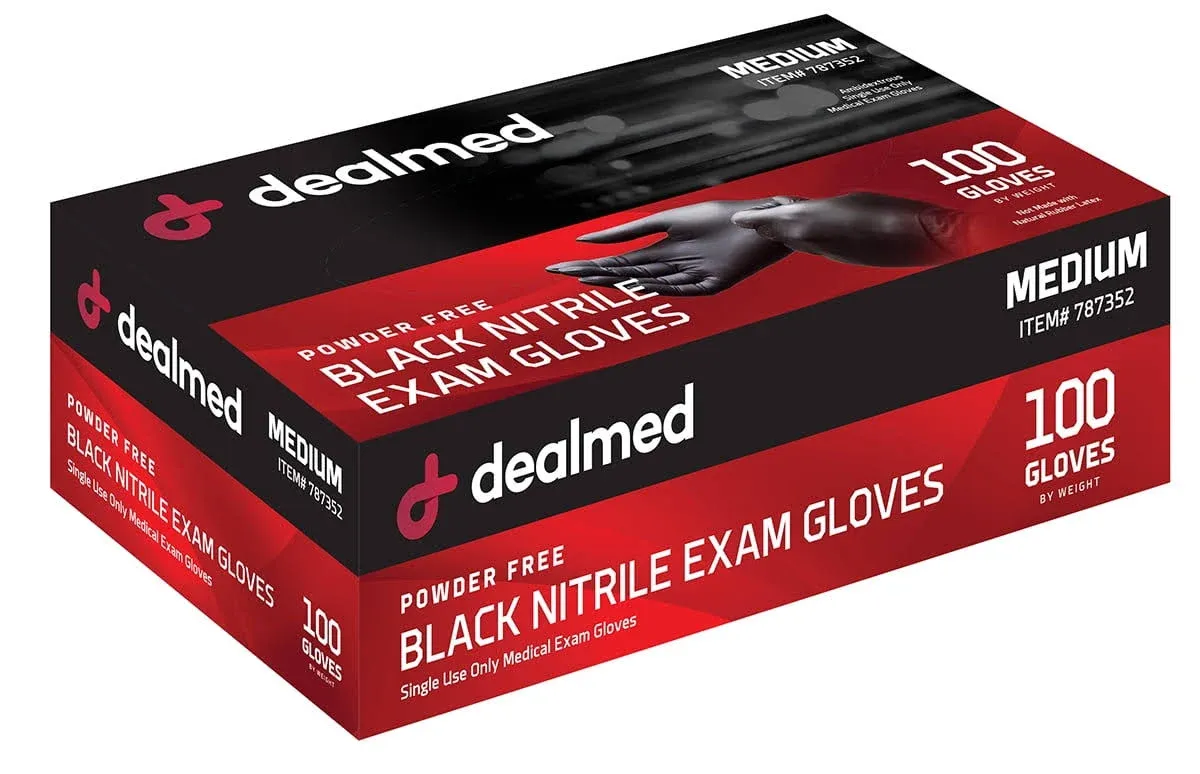 Black Nitrile Exam Gloves