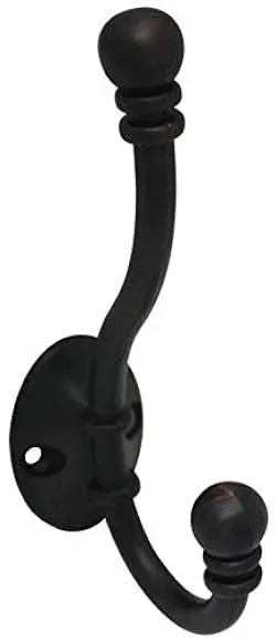 Cosmas 36267ORB Oil Rubbed Bronze Heavy Duty Coat & Hat Hook - 10 Pack