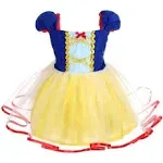 Dressy Daisy Princess Dress with Apron Summer Outfit Casual Wear for Toddler Girls Size 4T