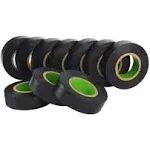 FRICHOM 10 Rolls Professional Electrical Tape Waterproof or Black Tape and Wire Tape 0.71 in Wide, 60 ft Long, 5 Mil Thick for All Weather Under 600V