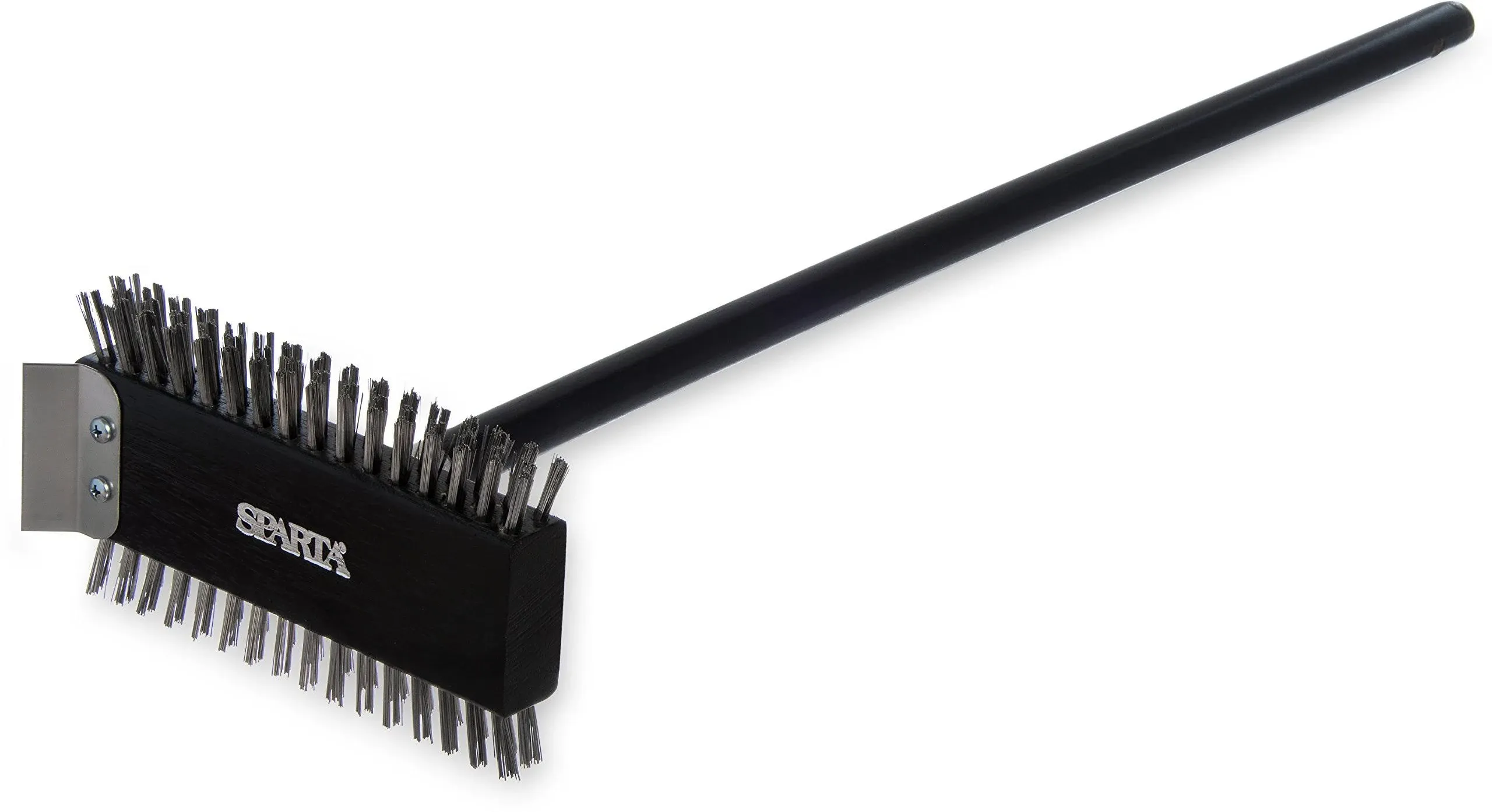 Carlisle Sparta Broiler Master Grill Brush and Scraper with Handle 4029000