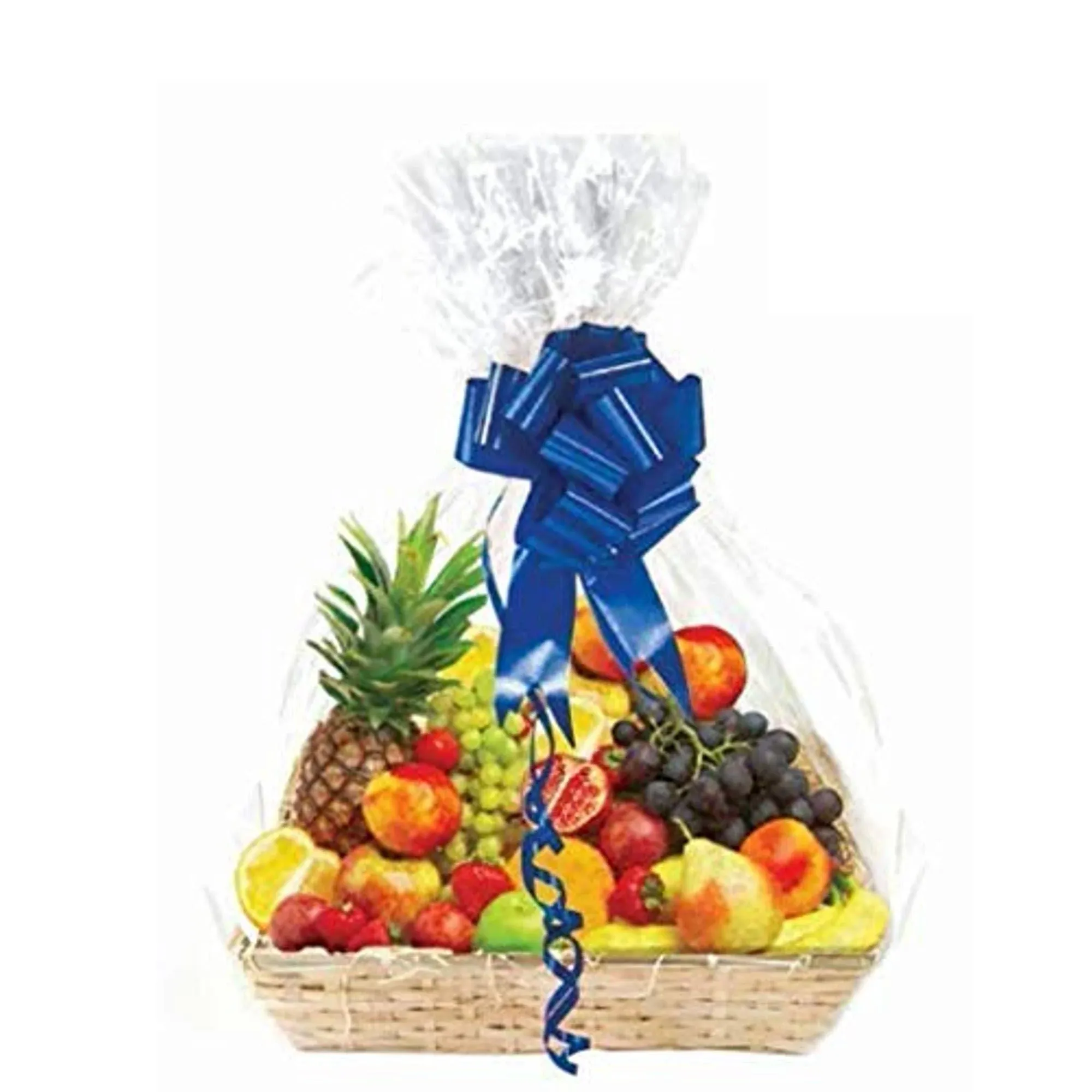 Clear Basket Bags, Large Clear Cellophane Wrap for Baskets and Gifts 30"x40" 10