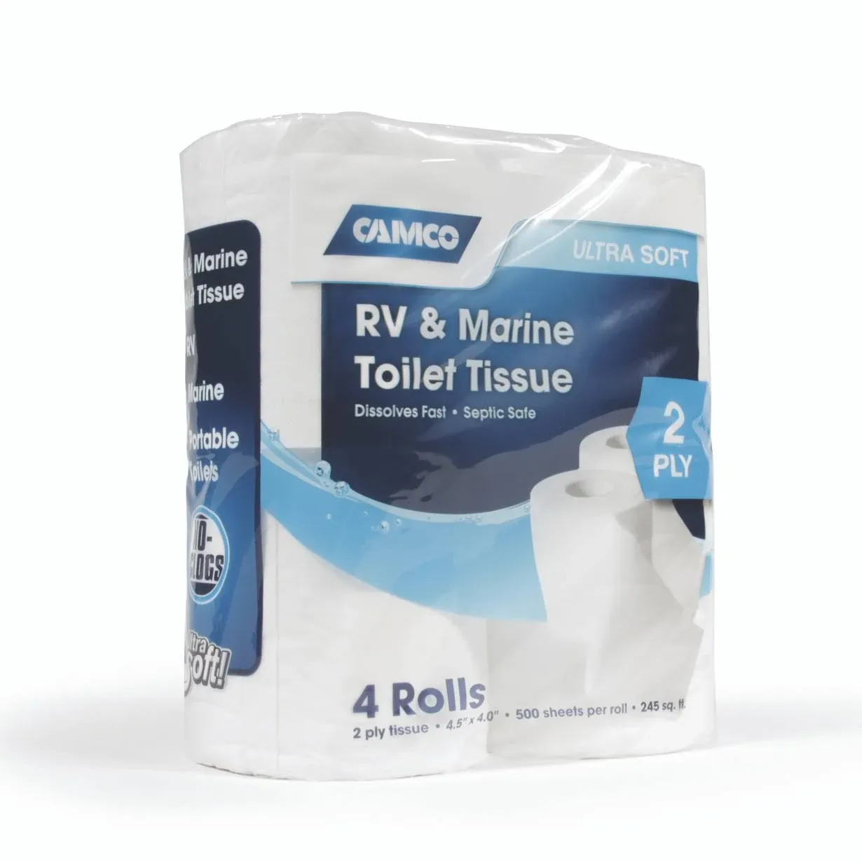 Camco Toilet Tissue, RV & Marine, Ultra Soft, 2 Ply - 4 rolls