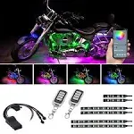 Bluetooth Advanced Million Color LED Motorcycle Lighting Kit with Smartphone Control