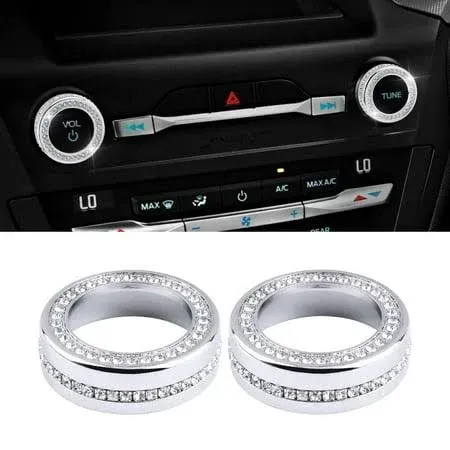 PIFOOG Bling Accessories for Ford Explorer 2020 2021 2022 Volume Knob Cover Vol ...