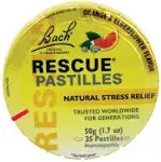 Bach Flower Remedies Rescue Pastilles, Orange Elderflower - 1.7 oz jar