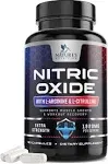 Extra Strength Nitric Oxide Supplement L Arginine 3X Strength - Citrulline Malate, AAKG, Beta Alanine - Premium Muscle Supporting Nitric Booster for Strength & Energy to Train Harder - 180 Capsules