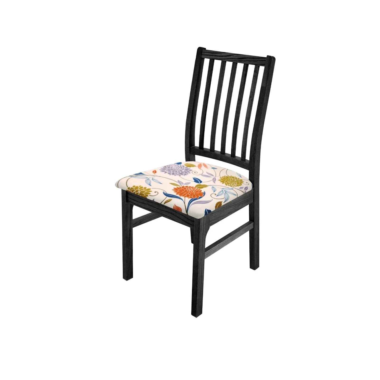 Stretch Chair Seat Covers Set of 6 Stretch Seat Covers for Dining Room Spande...