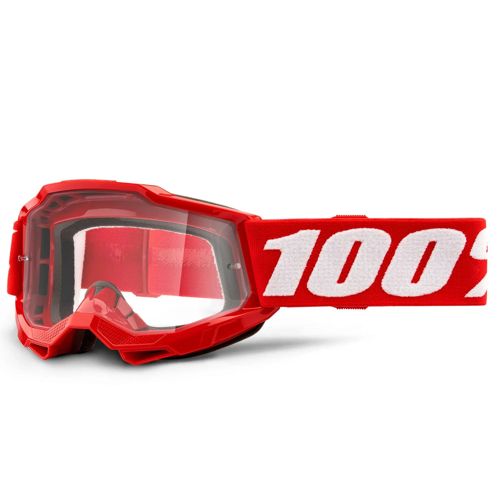 100% Accuri 2 Youth Goggles - Red - Clear