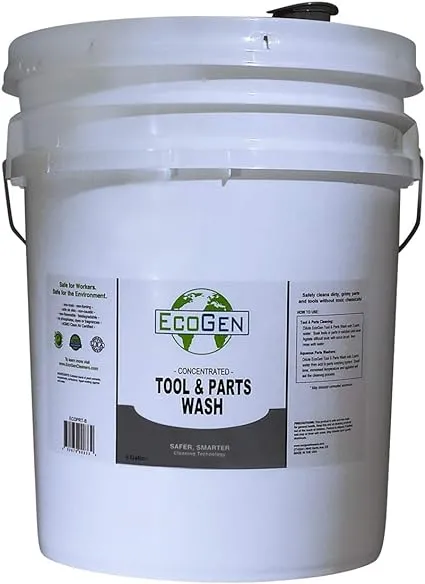 EcoGen ECOPRT-B Tool & Parts Cleaner Concentrate, Non-Flammable, 5 gal Bucket