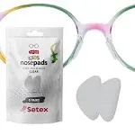 Setex Gecko Grip 0.6mm Anti Slip Eyeglass Nose Pads for Kids (5 Clear Pair) USA Made, 2000 Innovative Microstructured Fibers per Nose Pad, 0.6mm x 6mm