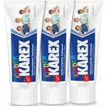 Kinder Karex Hydroxyapatite Kids Toddler Toothpaste 2.3 Ounce (Pack of 3), Fluor