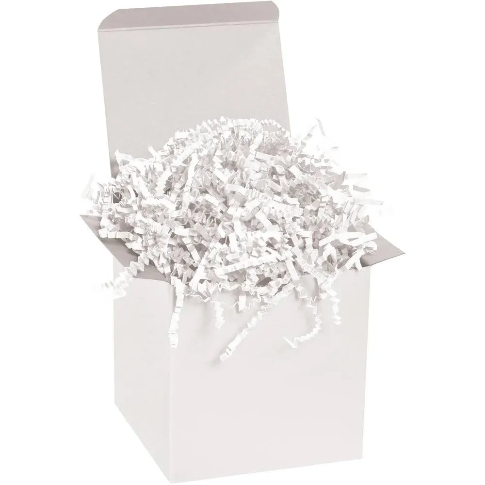 AVIDITI Crinkle Cut Paper Shred Filler, 40lbs Case | Shredded for Box Package, Stuffing, Bag, Packing, Gift Wrapping, Basket Shreds, Confetti, Holidays, Crafts, and Decoration, White