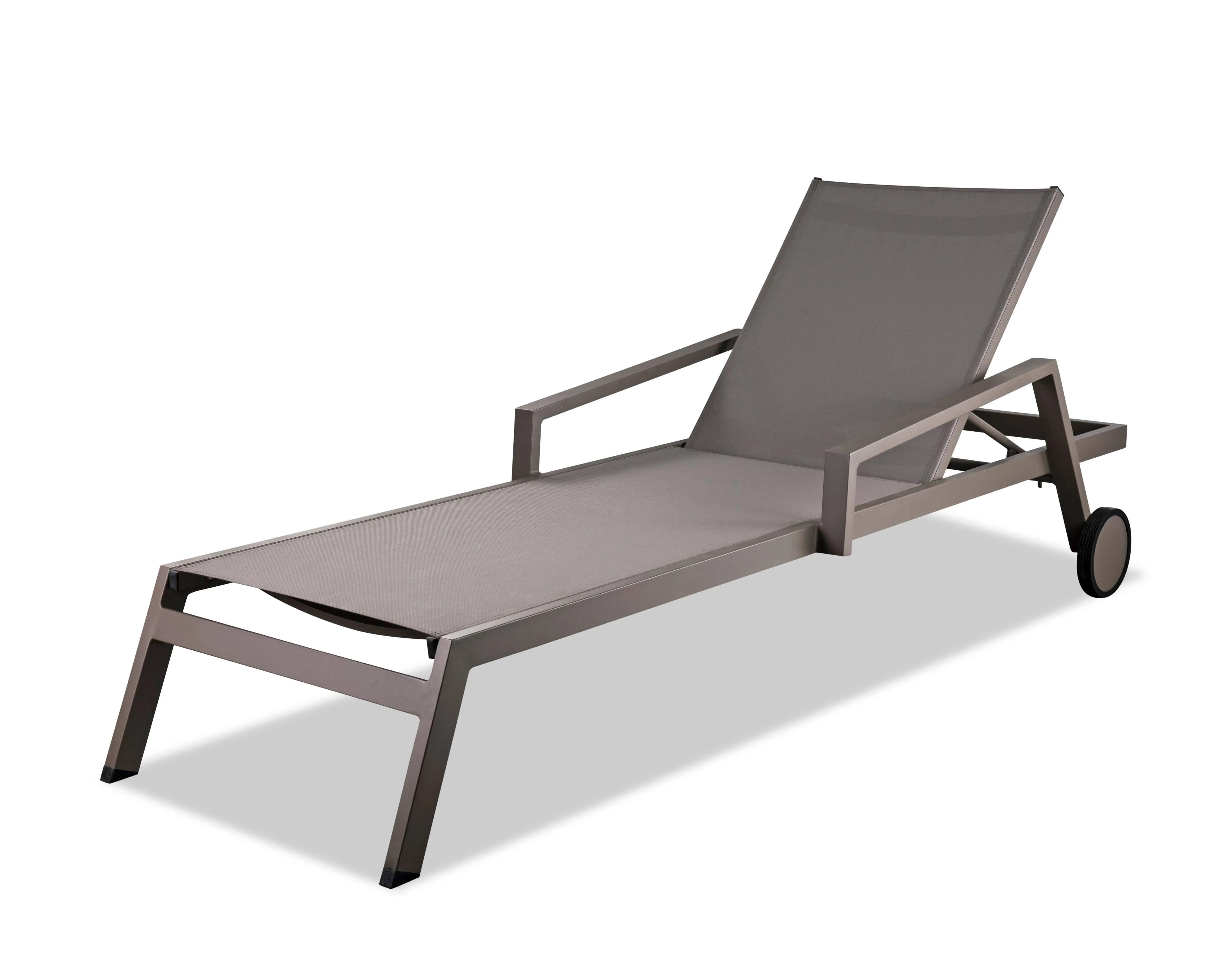 Whiteline Bondi Outdoor Chaise Lounge Taupe