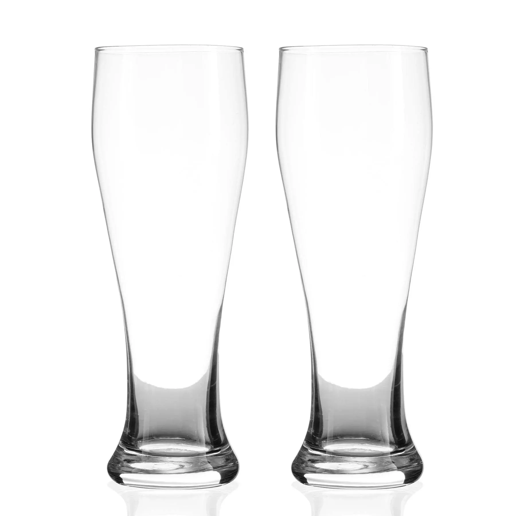 Bar Glasses, Classic Pilsner Tall Glasses with Heavy Base, 17 Oz. (Set of 2)