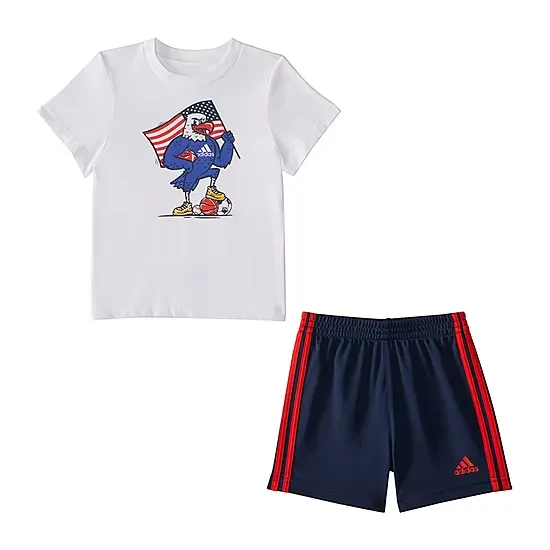 adidas Baby Boys 2-pc. Short Set