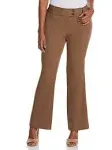 Rafaella Gabardine Bootcut Pant - Curvy Fit, Poly Blend, Regular