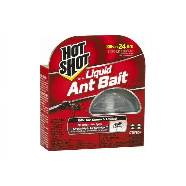 Hot Shot Ultra Liquid Ant Bait Kills The Queen & Colony (Pack of 6)