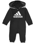 Baby Boy's Hooded Fleece Coveralls