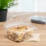 [200 ct] 16 oz Hinged Deli Container | PET