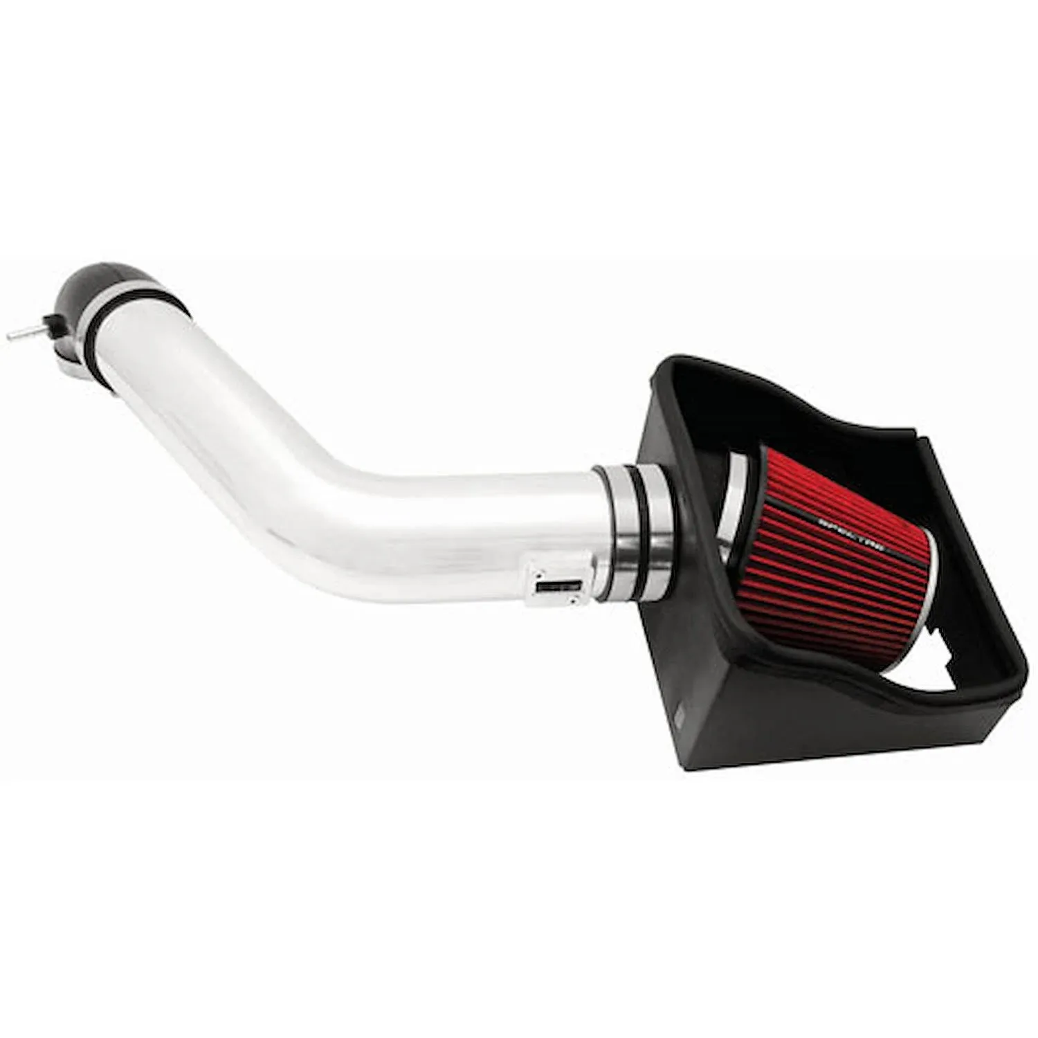 Spectre 09-10 Ford F150 V8-5.4L F/I Air Intake Kit - Polished w/Red Filter